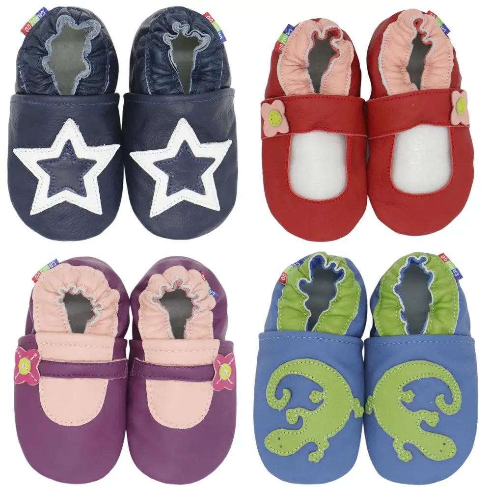 

carozoo kids First Walkers baby boy shoes Soft Leather handmade Slippers