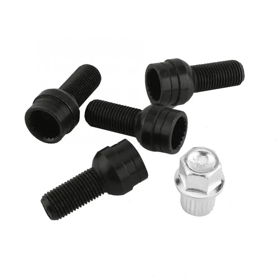 Болты 4 + 1 противоугонные болты и гайка с замком колпачок ключом для Golf4 MK4 B5 1998 2005