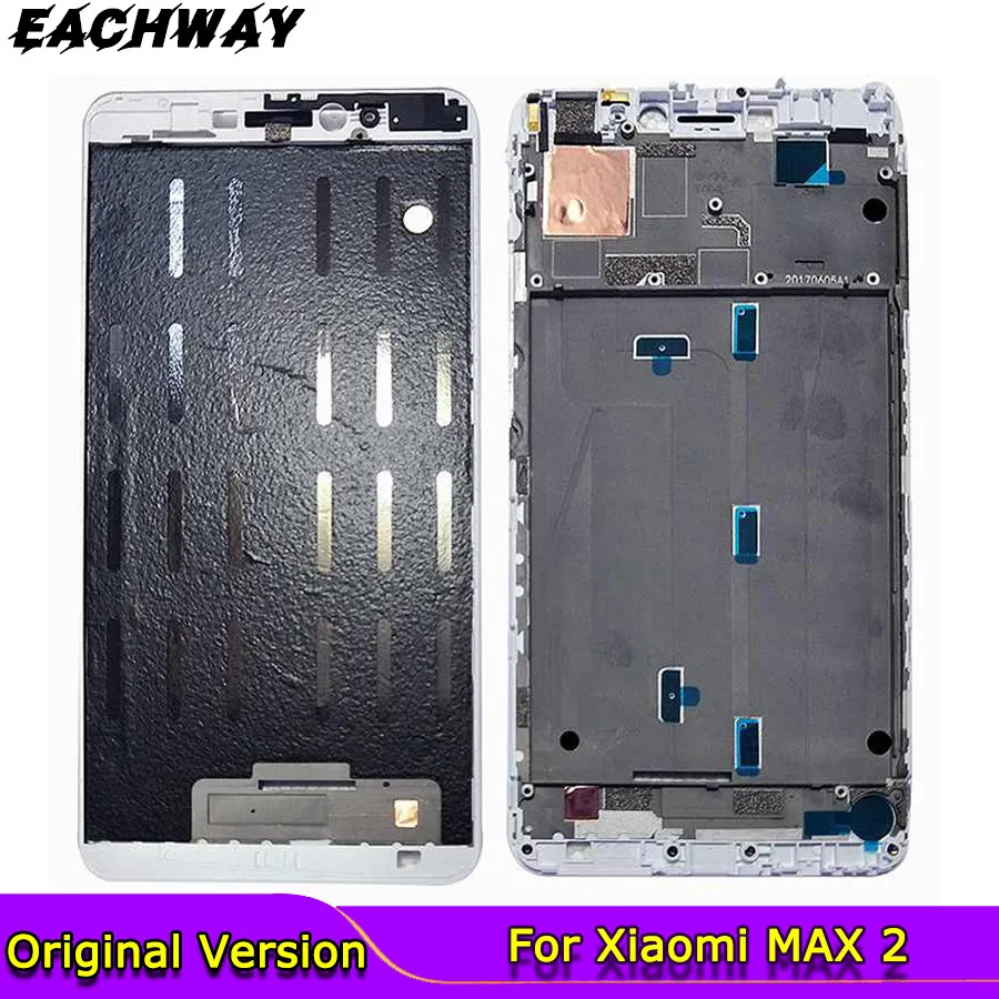 

Новинка для Xiaomi Mi MAX2 MAX Передняя опорная рамка для ЖК-экрана Рамка Корпус Запасные части для 6,44 "Xiaomi Mi MAX 2 средняя рамка