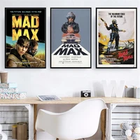 hot classic movie star series mad max art home decor picture quality canvas painting poster cafe bedroom living sofa wall decor