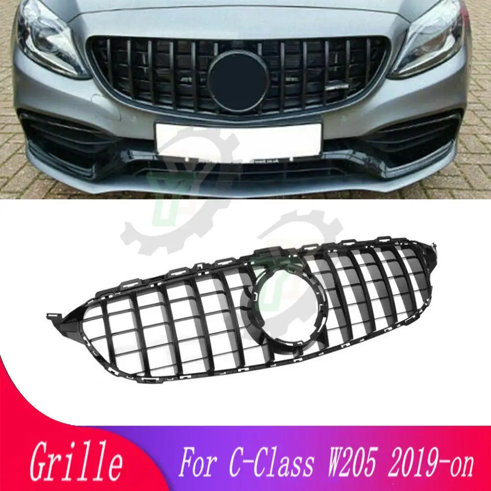 

Car Accessory Front Bumper Grille Racing Grill For Mercedes-Benz C-Class W205 C205 C180 C200 C250 C300 C350 C43 2019 2020 2021