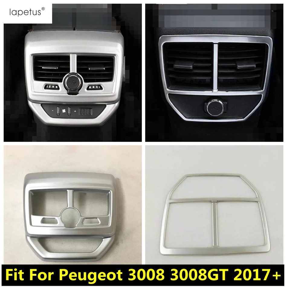 Аксессуары Lapetus для Peugeot 3008 3008GT 2017 2021 подлокотник заднего кондиционера решетка