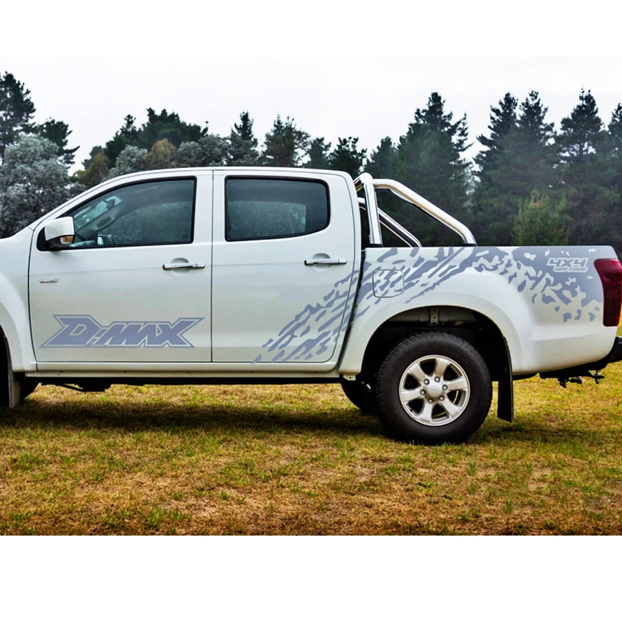 Mudslinger 4x4 внедорожная Боковая дверь в полоску графическая Виниловая наклейка для автомобиля isuzu dmax CABINE CREW 4X4