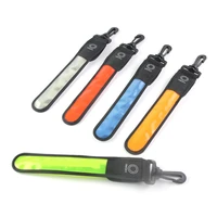 bag led reflective strap safety pendant for outdoor sports riding night running mountaineering head wear arm strap backpack stra