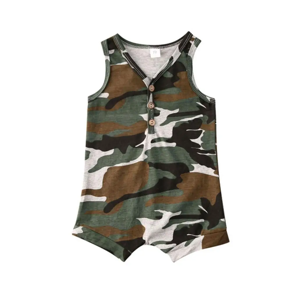 

Solid Color Sleeveless Cotton Rompers for Baby Boys Summer Inflant Rompers Sunsuit Newborn Clothes Bodysuits Outfits C2
