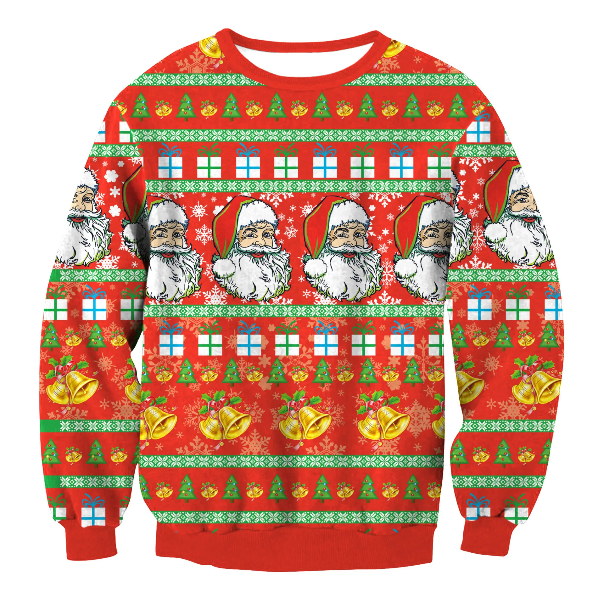 Уродливый Рождественский свитер для подарка Забавный пуловер с Санта-эльфом