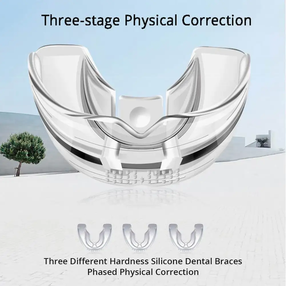 

Three Stages Silicone Tooth Invisible Orthodontic Set Dental Appliance Teeth Retainer Mouth Guard Braces Tooth Tray