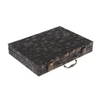 Роскошный традиционный китайский Шахматный набор, настольная игра Xiangqi с шахматной доской из ПУ и элементами из палисандра