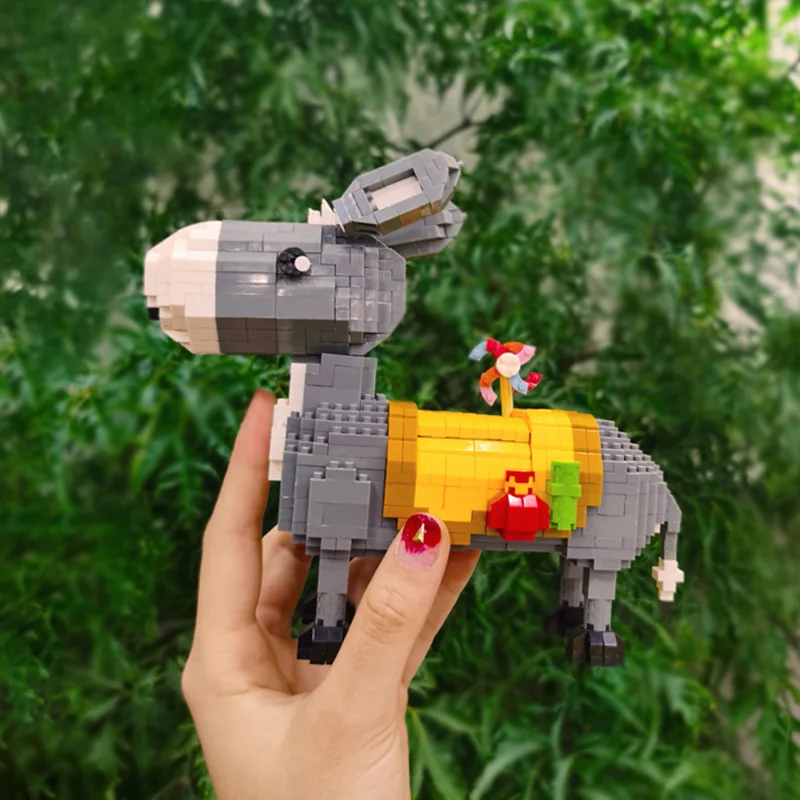 Weagle Siberian Husky Dog Rainbow Horse Donkey Windmill Animal Pet Camera 3D Mini Diamond Blocks Bricks Building Toy Gift no Box | Игрушки и