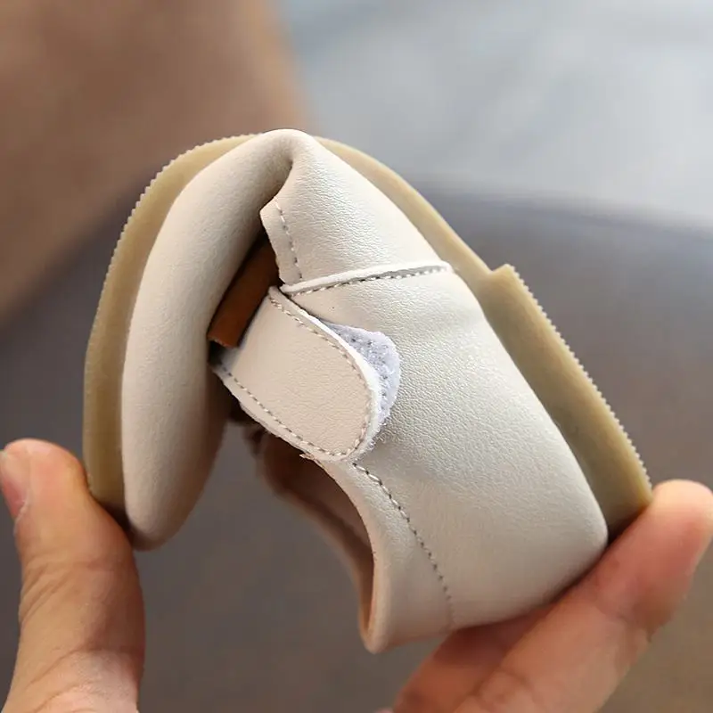

Children Flats New Butterfly-knot Princess Party Performance Shoes Big Student Girl Shoes Kids Soft Sole Leather Flats