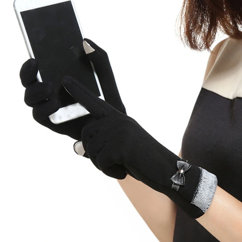 

Women's Glove Touch Screen Autumn And Winter Plus Velvet Warmth Fashion Cold Proof Sports Driving Outdoor Gloves