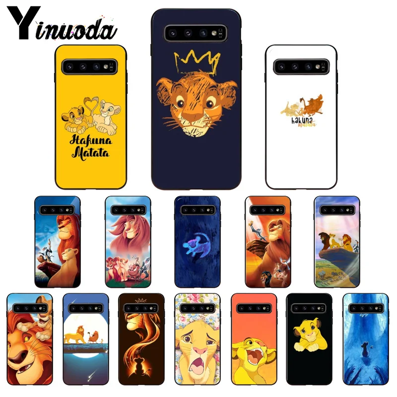 Yinuoda Simba the lion king новый персонализированный Чехол для телефона с принтом GALAXY s10 s6 edge