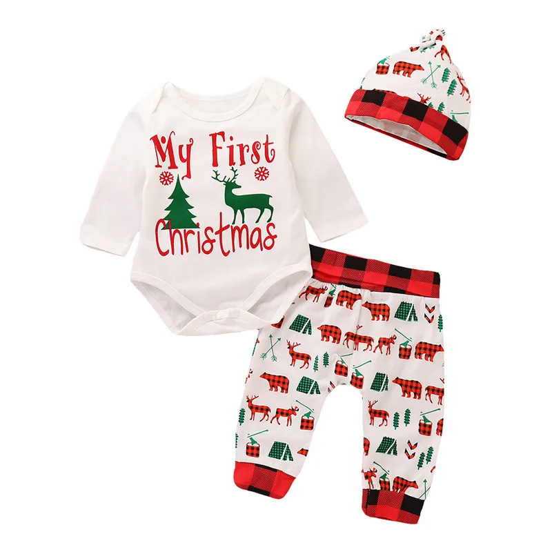 200637 Милый боди с длинными рукавами для новорожденных девочек, топы, штаны с цветочным принтом, боди с повязкой на голову для детей от 0 до 18 месяцев, комплект одежды на Хэллоуин, D30 - Цвет: 200637