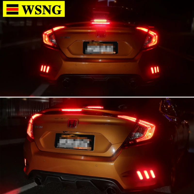 

2015 2016 2017 new design for civic ABS Material spoiler for honda civic by primer or balck color high quality spoiler