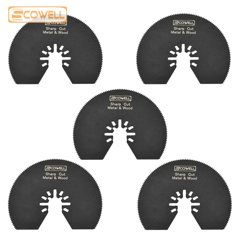 80mm HSS Multi Tool Half Circle Saw Blade for Soft Metal Blade DIY Multimaster Tools Accessories Plunge Oscillating Saw Blade