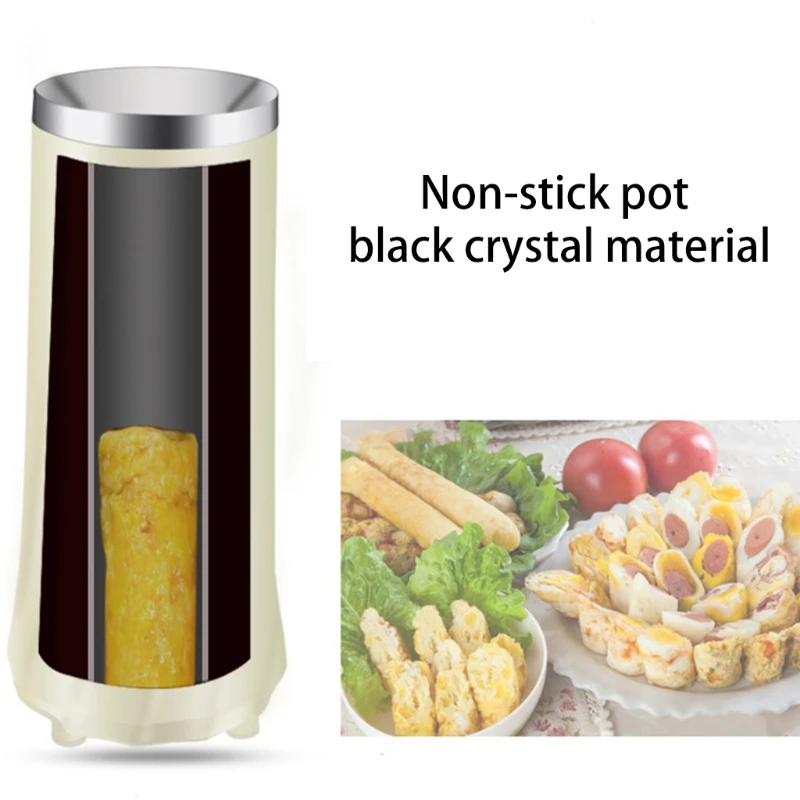 

Electric Mini Egg Roll Maker EU Plug Multifunctional Automatic Omelet Egg Machine Omelette Breakfast Egg Boiler Cooker