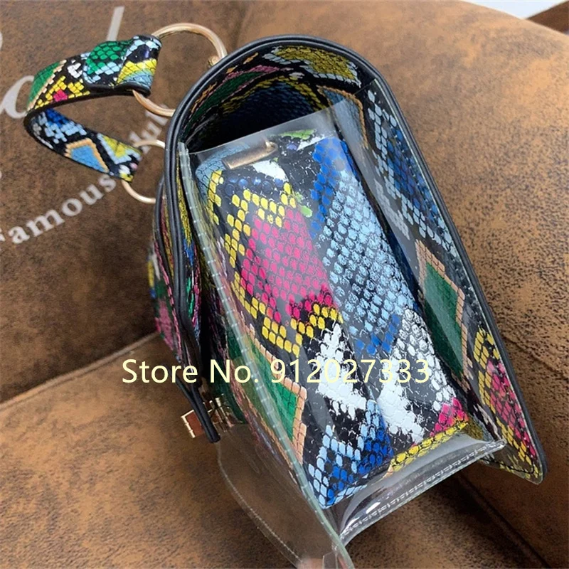 

Woman Sunmmer Bag Fashionable Snake Pattern Mother And Daughter Bag Single Shoulder Diagonal Handbag