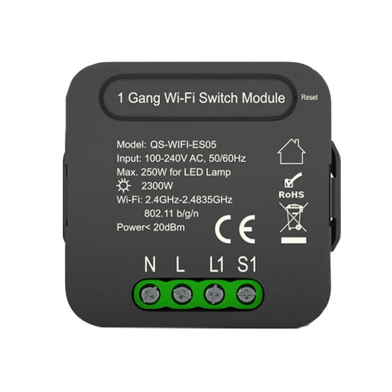 

Умный переключатель Tuya с поддержкой Wi-Fi и голосовым управлением