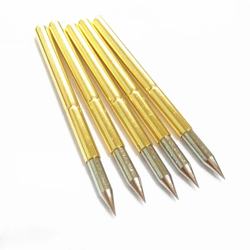 

100pcs/pack P156-B1 Straight-up Pointed Copper Nickel-plated Spring Probe Outer Diameter 2.36mm Spring Test Probe