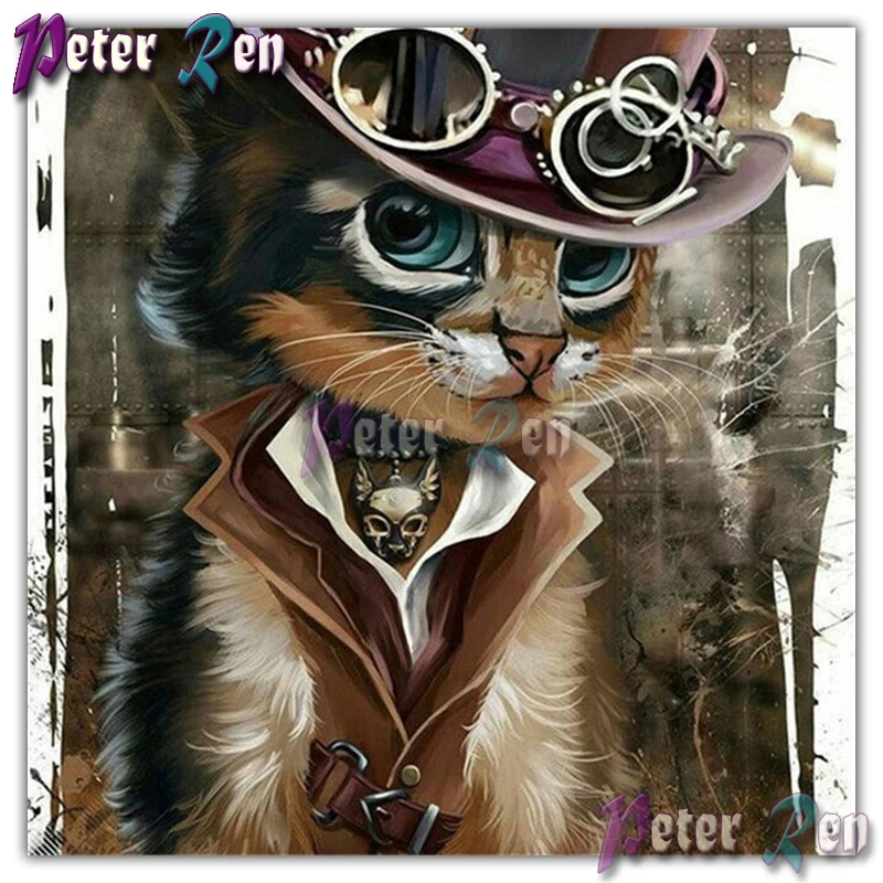 

5d animal Cartoon cat Diamond embroider Square Round Diamond Painting Diy Diamond Mosaic Living bedroom decoration room Pictur