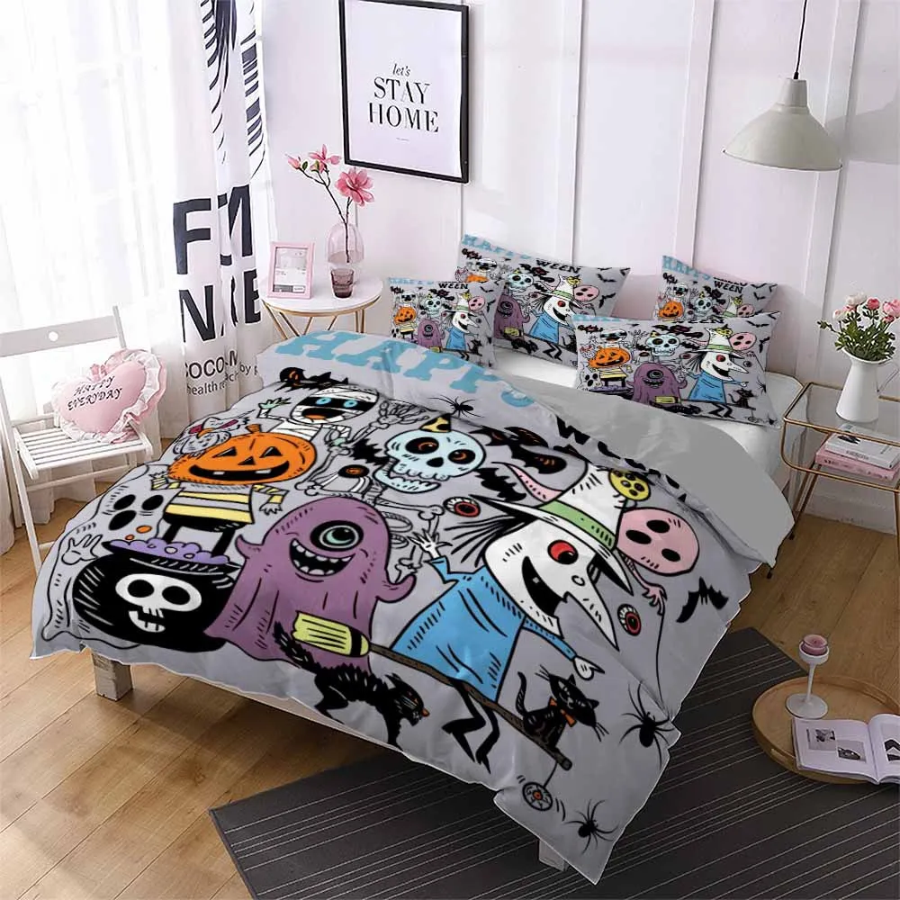 Комплект постельного белья с изображением призрака на Хэллоуин Детский комплект