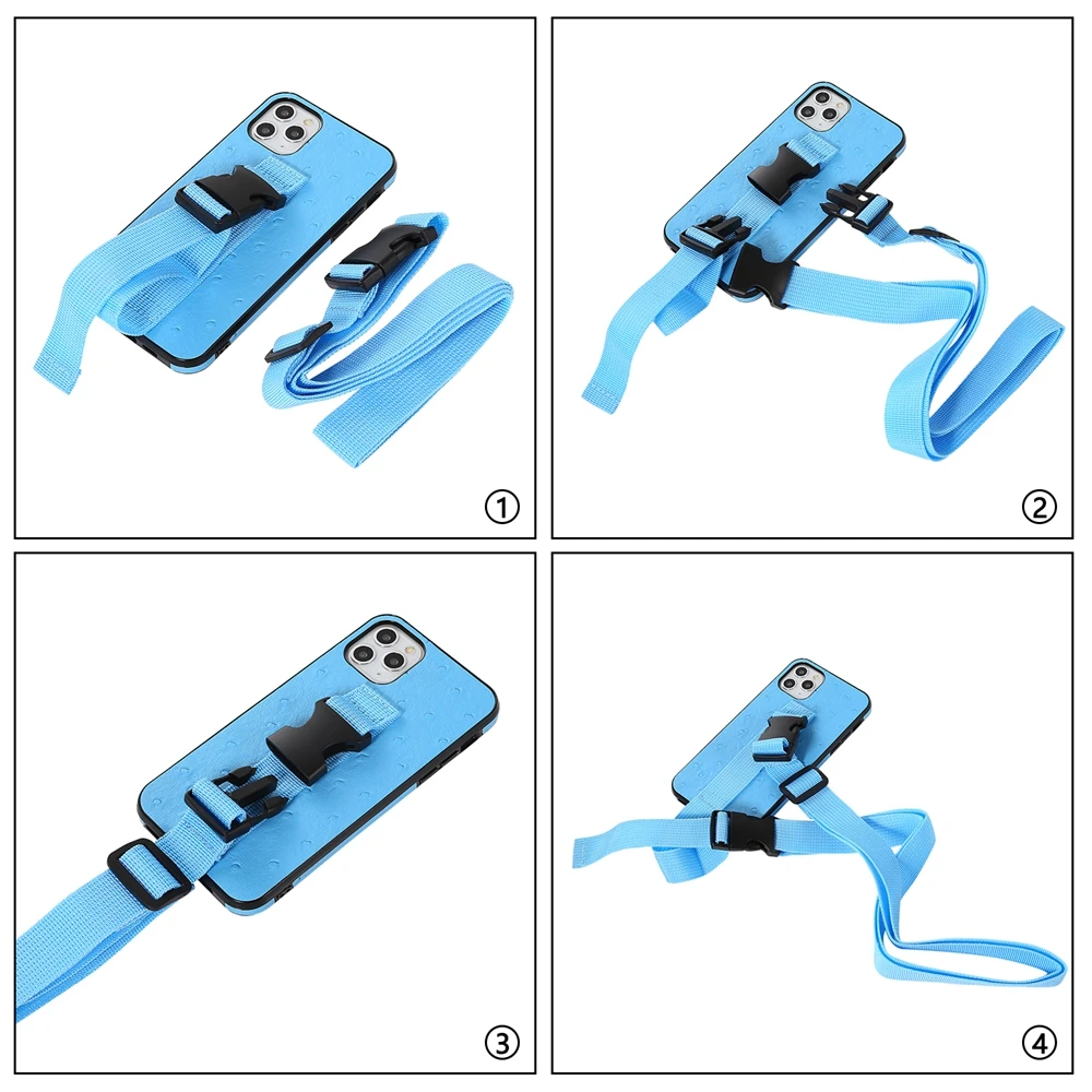 Чехол для iPhone 12 Pro Max спортивный с ремешком на руку ожерелье ремешок запястье