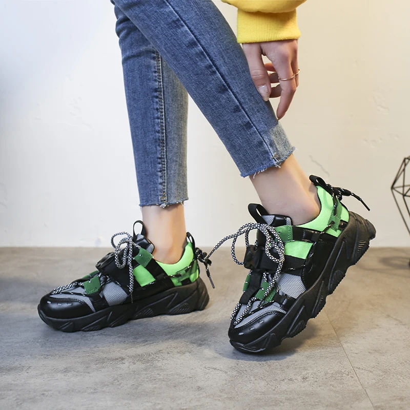 Женские кроссовки без шнуровки удобные на платформе повседневные прогулочные