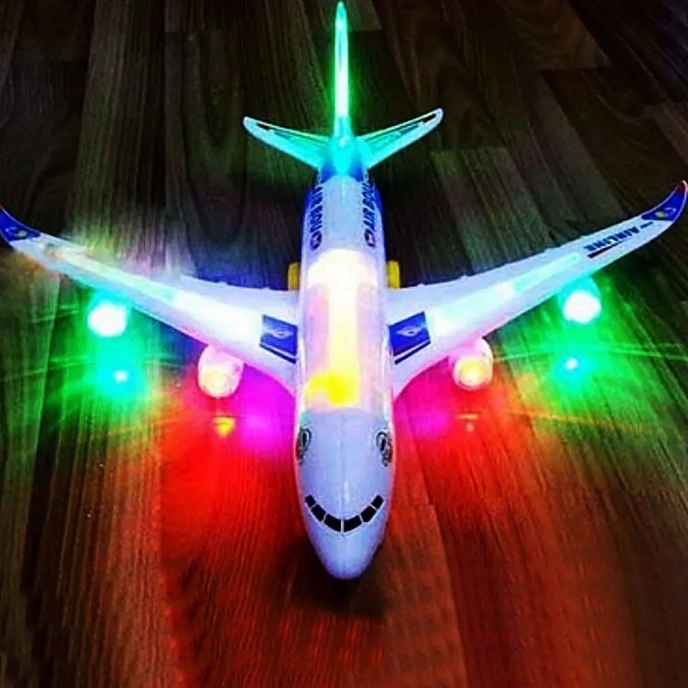 Новый мини-Аэробус A380 модель самолета электрическая игрушка со вспышсветильник