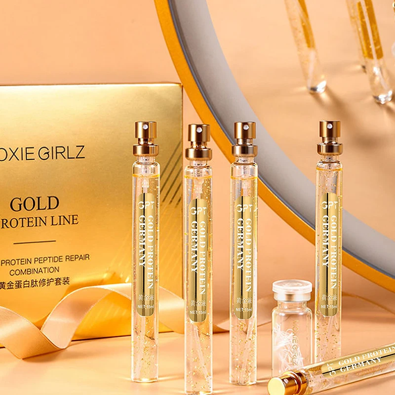 

24K Gold Face Serum Active Collagen Thread Facial Essence Anti-Aging Skin Care