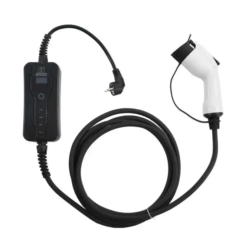 

EV Charging Station 16.4ft 16A EV Charger Cable Portable Electric Vehicle Charging Station IP65 Protection EU Plug 90‑264V