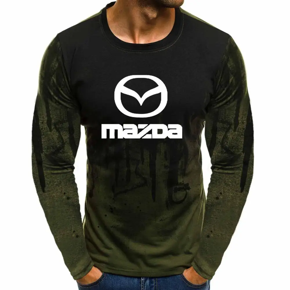 

2021New Fashion Cotton Men's pullover Mazda Car Logo Print high quality Cotton pullover Streetwear Men Clothing