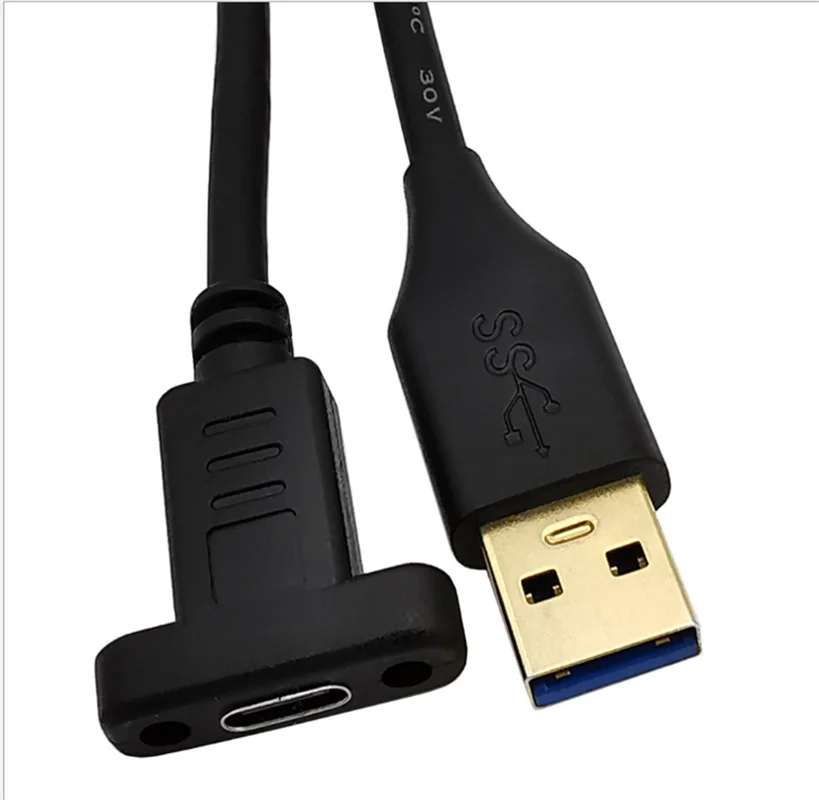 

Ttype-c cable 3.1 USB transit type-C female ear data 100cm cable
