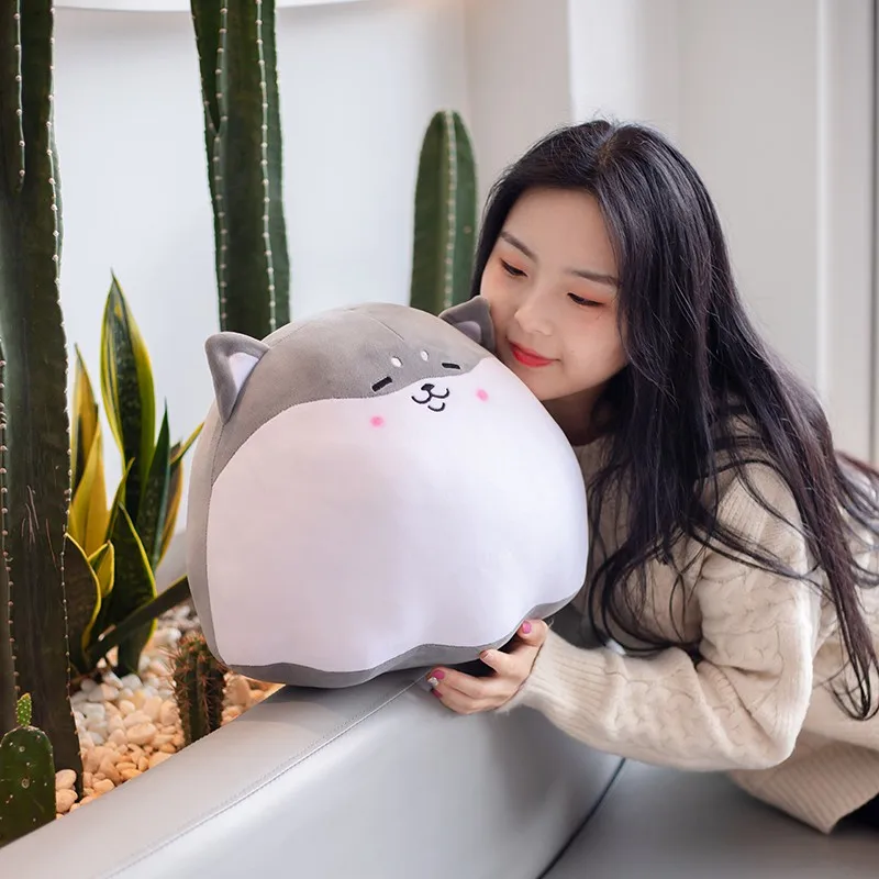 

Cute Pudding Shiba Inu Dog Plush Toy Soft Stuffed Cartoon Animal Doll Chair Cushion Sofa Decor Valentine's Gift For Girlfriends