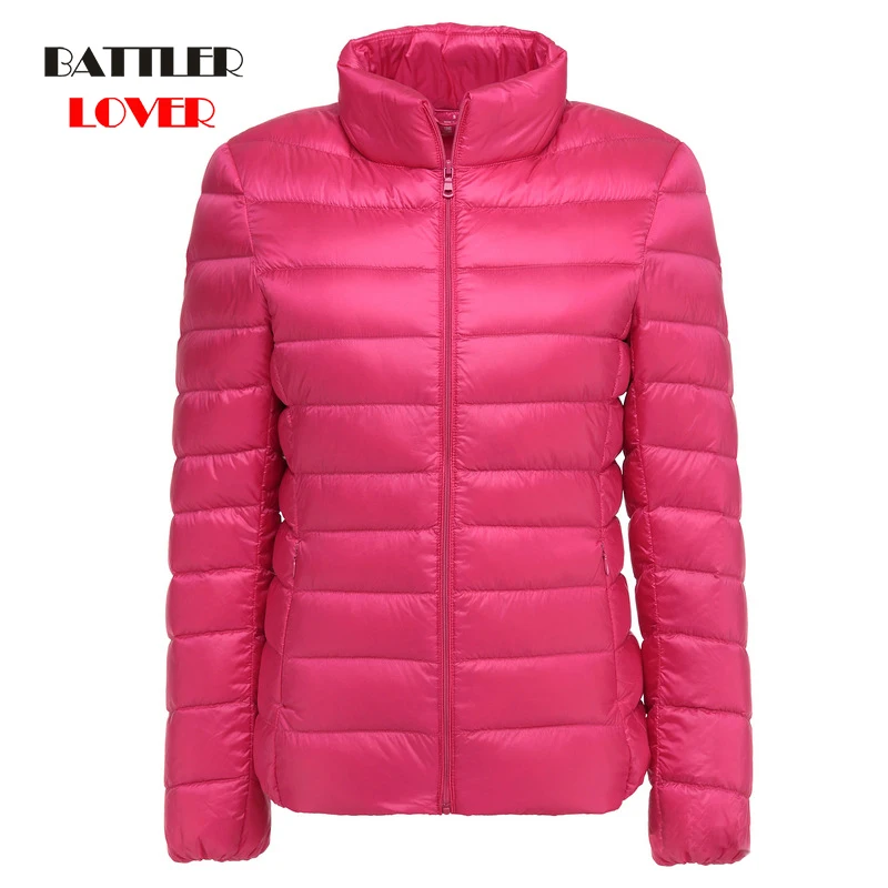

Spring Autumn Women Ultralight Thin Down Jacket White Duck Down Hooded Jackets Warm Winter Coats Parka Female Portable Outwear