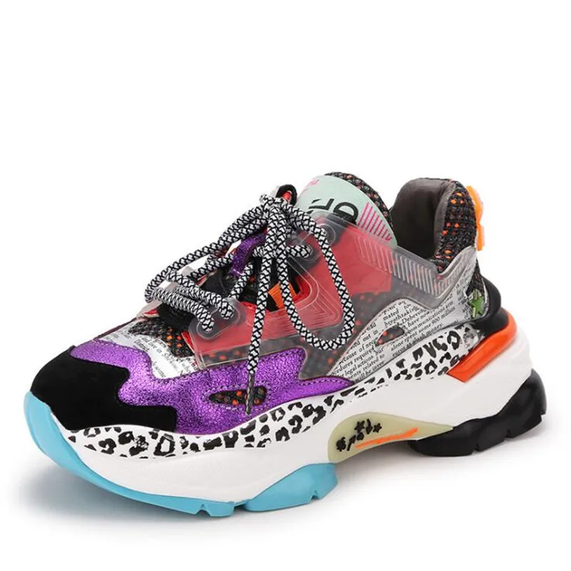 

Autumn winter 2020 new casual women sneakers Genuine Leather Thick bottom Fashion women shoes Best-selling outdoor sports shoes