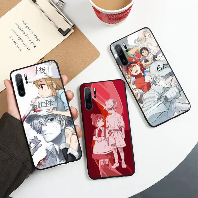 

Japan anime cells at work Phone Case For Huawei honor Mate 10 20 30 40 i 9 8 pro x Lite P smart 2019 nova 5t