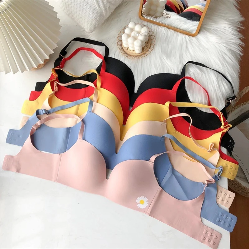 

Модный женский бюстгальтер XUANTAOWU с маленькой маргариткой, женское нижнее белье, Женский Бралетт, нижнее белье пуш-ап, бюстгальтер для девуше...