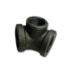 2PCSDN20X15 34*12 дюйма черная железная труба с резьбой тройной фитинг DIY промышленное украшение