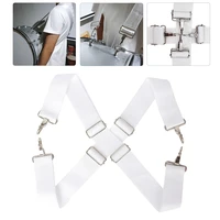 snare drum strap adjustable nylon double shoulder belt 4 hook cross strap high quality white percussion instrument accessories