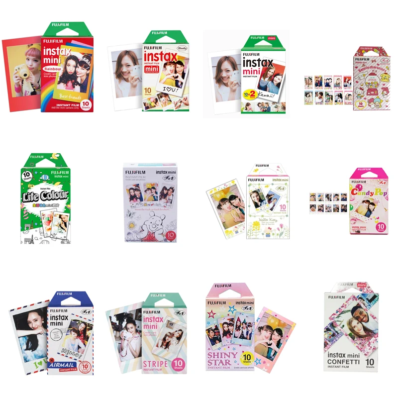 10 листов fuji fujifilm instax mini Color edge fims для instant camera mini 7s 25 50s 8 90 фотобумага
