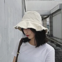 fisherman hat female summer korean version wild japanese soft girl art small fresh basin hat sunscreen shade summer
