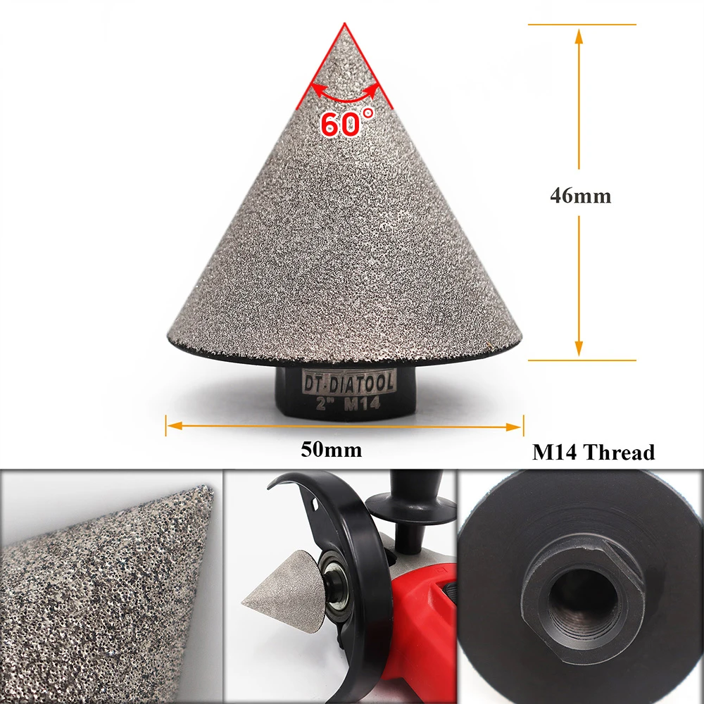 1 шт. диаметр 50 мм алмазные фаски Фрезы для плитки камня керамики отверстий