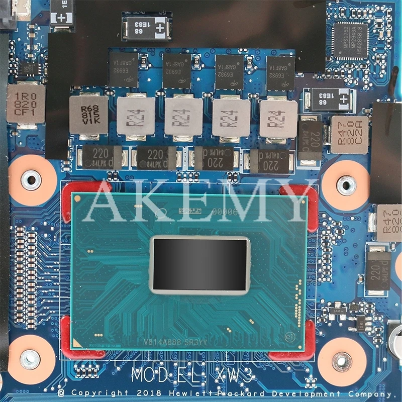 High quality For Zbook 15 G4 Laptop motherboard 921047-601 CPW50 LA-E161P WIth SR32Q I7-7700HQ CPU 100% full Tested