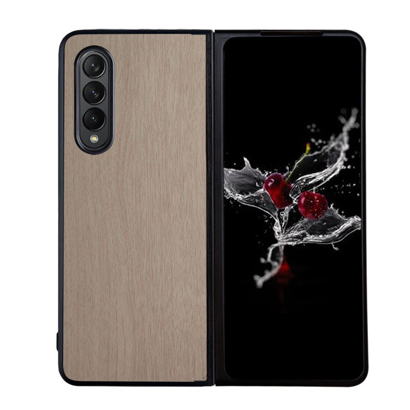 

Luxurious Vintage Leather Skin Case Cover for Samsung Galaxy Z Fold 3 5G Anti-explosion Protective Shell for Galaxy Z Fold3