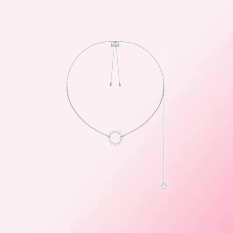 

1:1 Make 925 Sterling Silver Customized Double Sun Personalized Design Fashion Exquisite Necklace