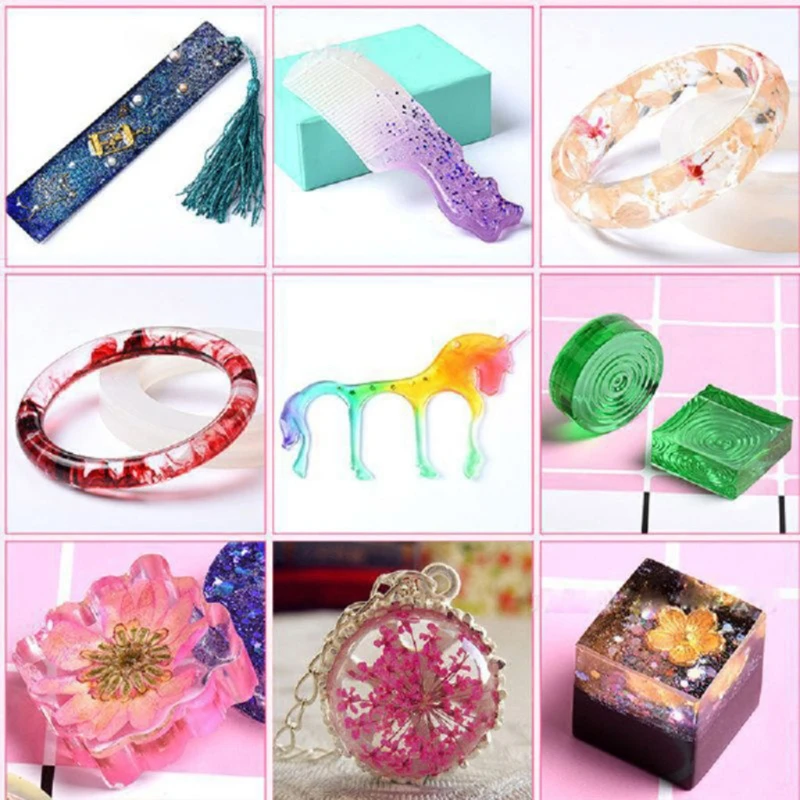 

UV Resin Crystal Clear Hard Ultraviolet Curing Epoxy Resin Jewelry Making Art