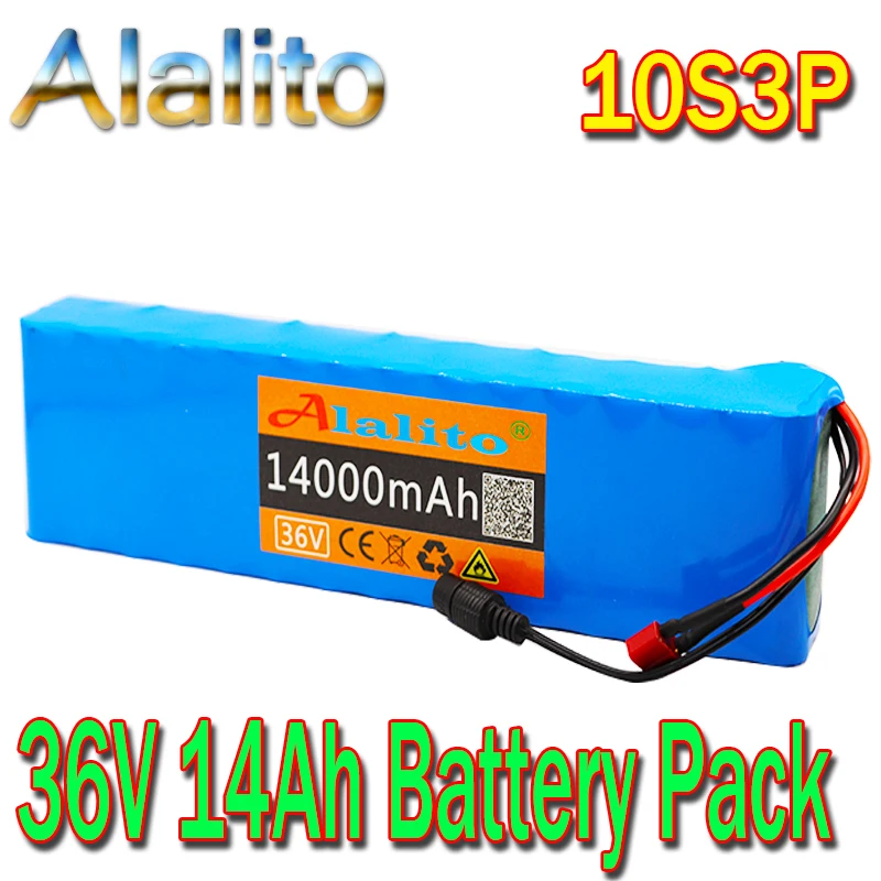 Alalito36V 14Ah 600 ватт 10S3P для LG MH1 литий ионный аккумулятор 20A BMS xiaomi mijia m365 pro ebike