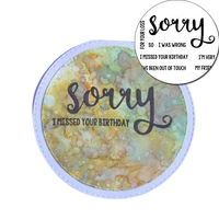 sorry i was wrong photo album decoration stamp 2021 transparent clear stamp diy silicone seals scrapbooking card making