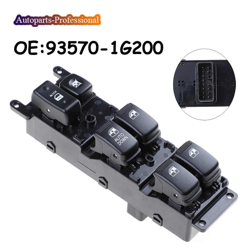 

Автомобильный переключатель переднего левого электрического стеклоподъемника 93570-1G200 935701G200 для KIA RiO 2007 2008 2009 автозапчасти