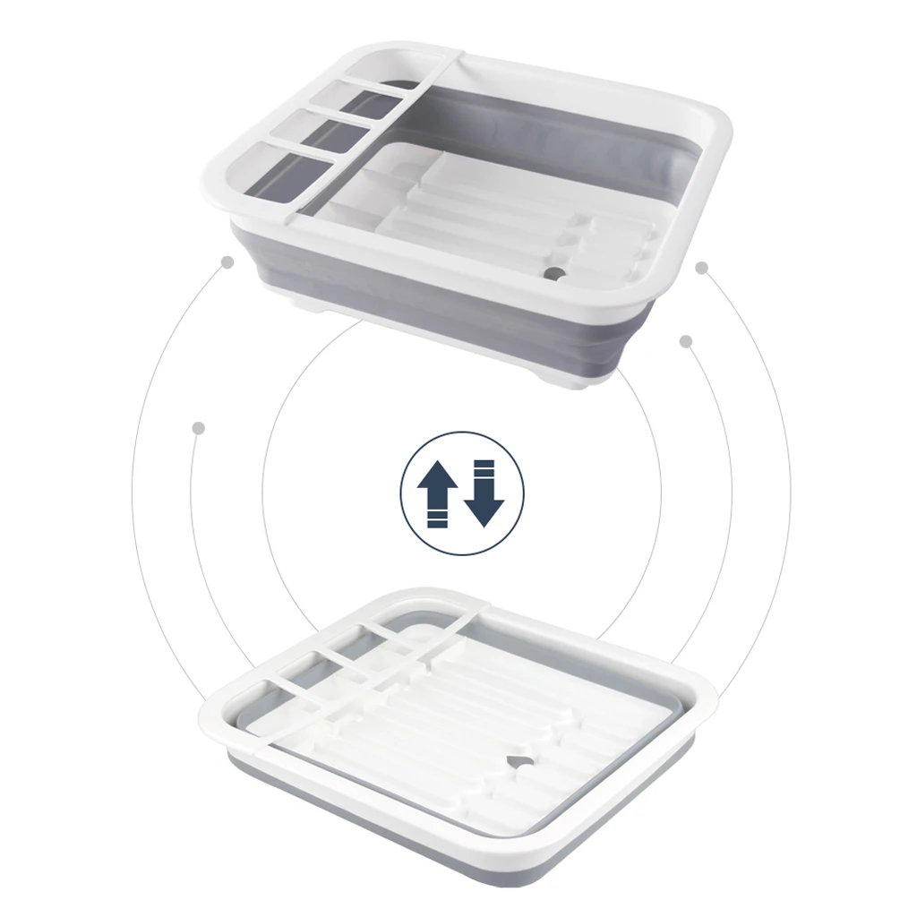 Кухонное складное блюдо тарелка подставка для хранения посуды Портативная